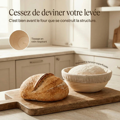 Banneton à pain en rotin naturel